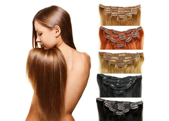 China Extremidades completas Easy Clip sem emenda em extensões do cabelo humano para mulheres negras fornecedor