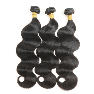 Cabelo real do Weave da onda do corpo da cor natural, onda peruana do corpo do cabelo de Remy do Virgin fornecedor