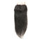 Fechamento longo liso do laço do cabelo humano/trama baixa de seda do dobro do Weave do fechamento fornecedor