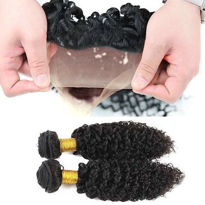 fechamento frontal genuíno de 360 laços 8A, onda frontal de Jerry do Weave da base 360 de seda fornecedor