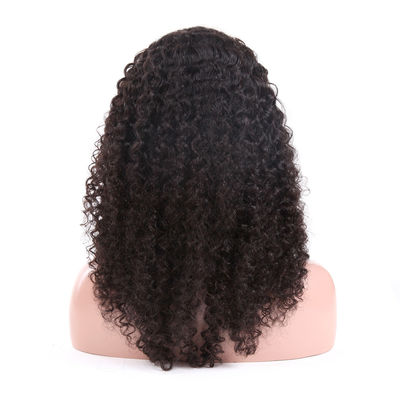 16 encaracolados perversos das perucas do laço do cabelo do Virgin do Mongolian da polegada com laço transparente fornecedor