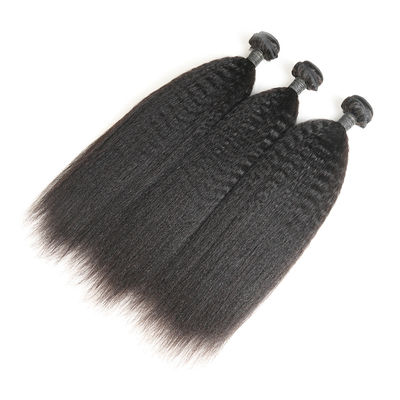 Pacotes malaios do cabelo encaracolado de um Remy de 12 polegadas com controle restrito da qualidade do fechamento fornecedor