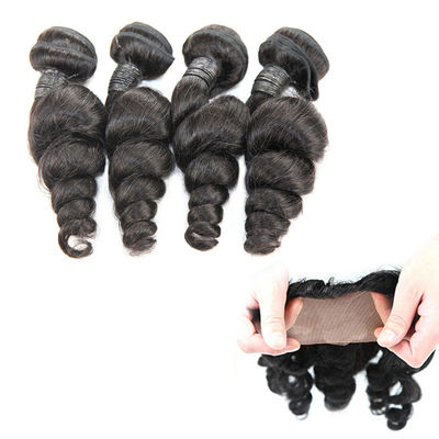 As 100 extensões fracas saudáveis reais 4 do cabelo da onda não empacotam nenhum cabelo sintético fornecedor