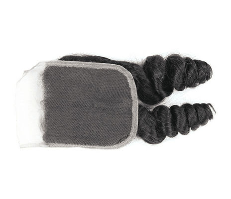 O cabelo humano genuíno da peruca do fechamento do laço do delicado 4 x 4 sem Chemiacal processou fornecedor
