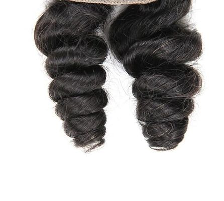 O cabelo humano genuíno da peruca do fechamento do laço do delicado 4 x 4 sem Chemiacal processou fornecedor