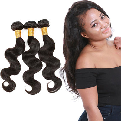Cabelo real do Weave da onda do corpo da cor natural, onda peruana do corpo do cabelo de Remy do Virgin fornecedor