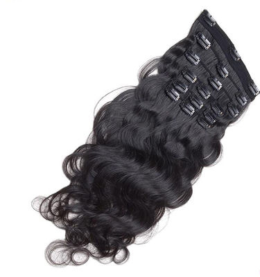 Grampo autêntico em extensões do cabelo, grampo do Virgin do russo no fechamento do cabelo humano fornecedor