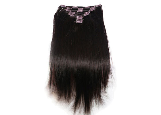 Extremidades completas Easy Clip sem emenda em extensões do cabelo humano para mulheres negras fornecedor